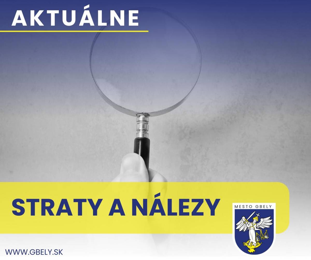 Dňa 01.09.2026 bol v schránke MsP Gbely nájdený zväzok 3 ks kľúčov. Majiteľ/ka si ich môže vyzdvihnúť na MsP Gbely, kľúče budú vrátené po ich identifikácii – opise.