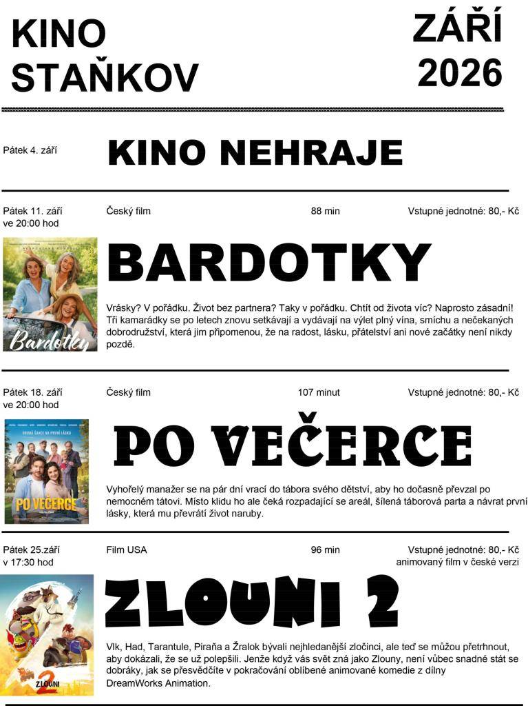 Na radost, lásku, přátelství a nové začátky není nikdy pozdě. Český film.