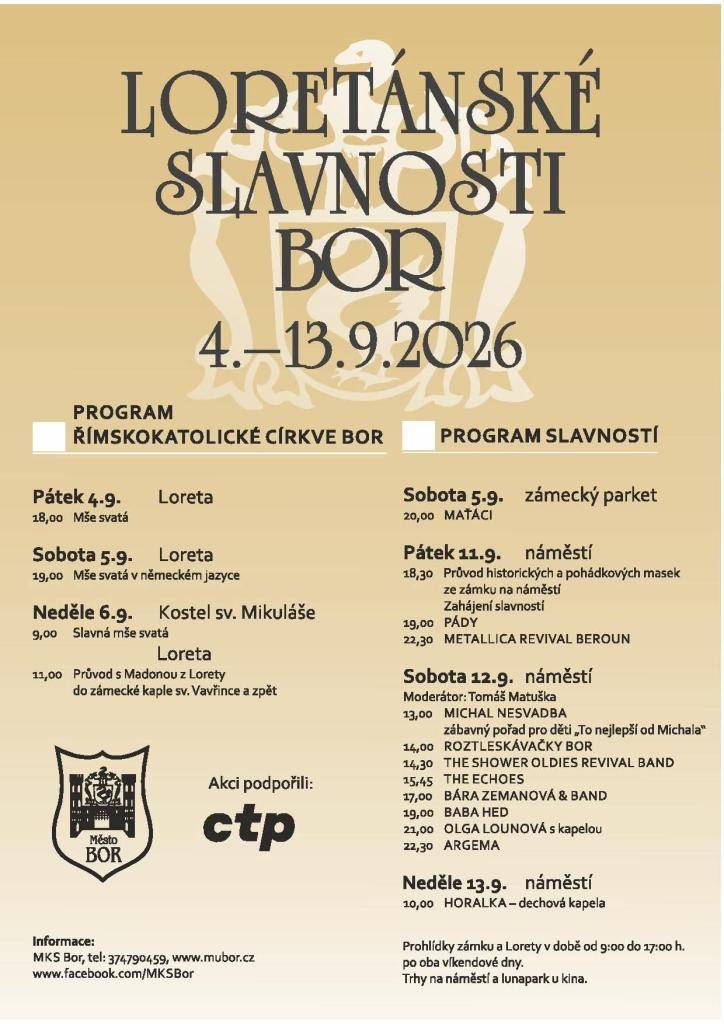 Loretánské slavnosti Bor