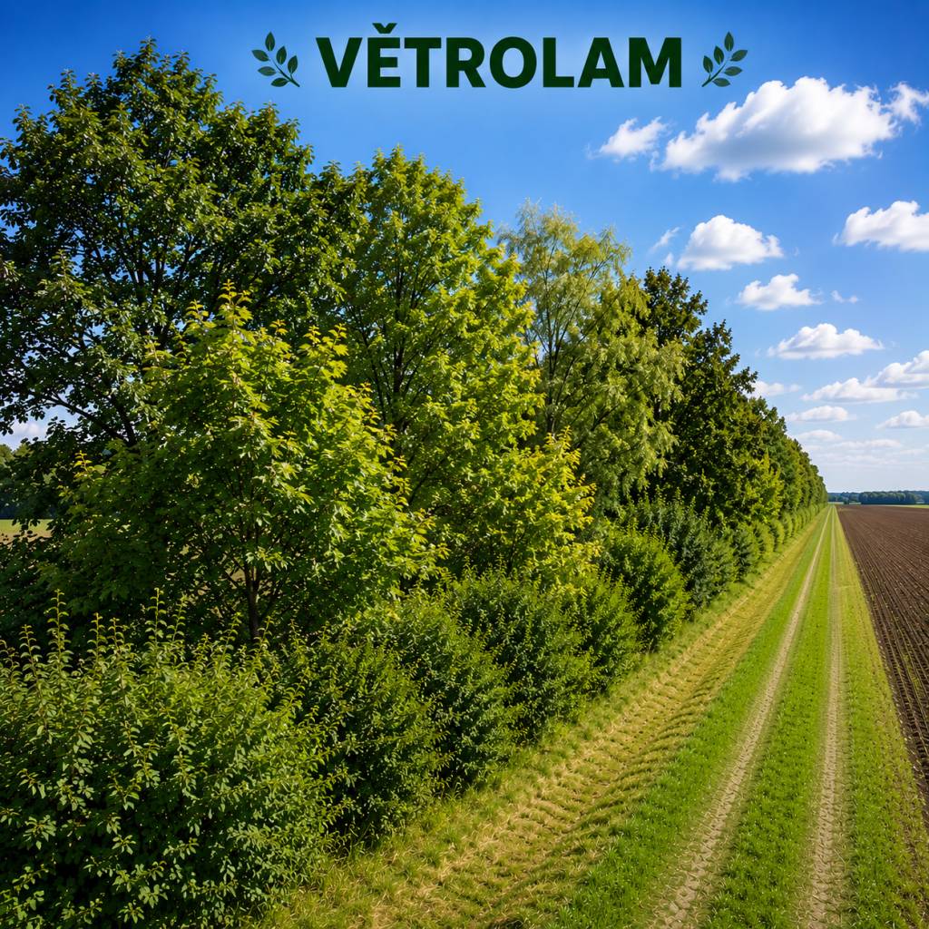 V katastrálním území Vodranty se připravuje velký projekt - větrolam  s opatřeními pro zadržení, zpomalení a bezpečné odvedení vody z polí při přívalových deštích .