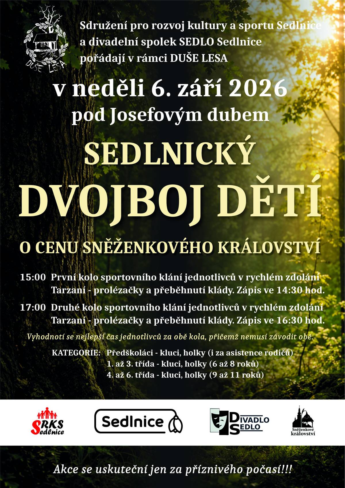 v Neděli 6. září pod Josefovým dubem