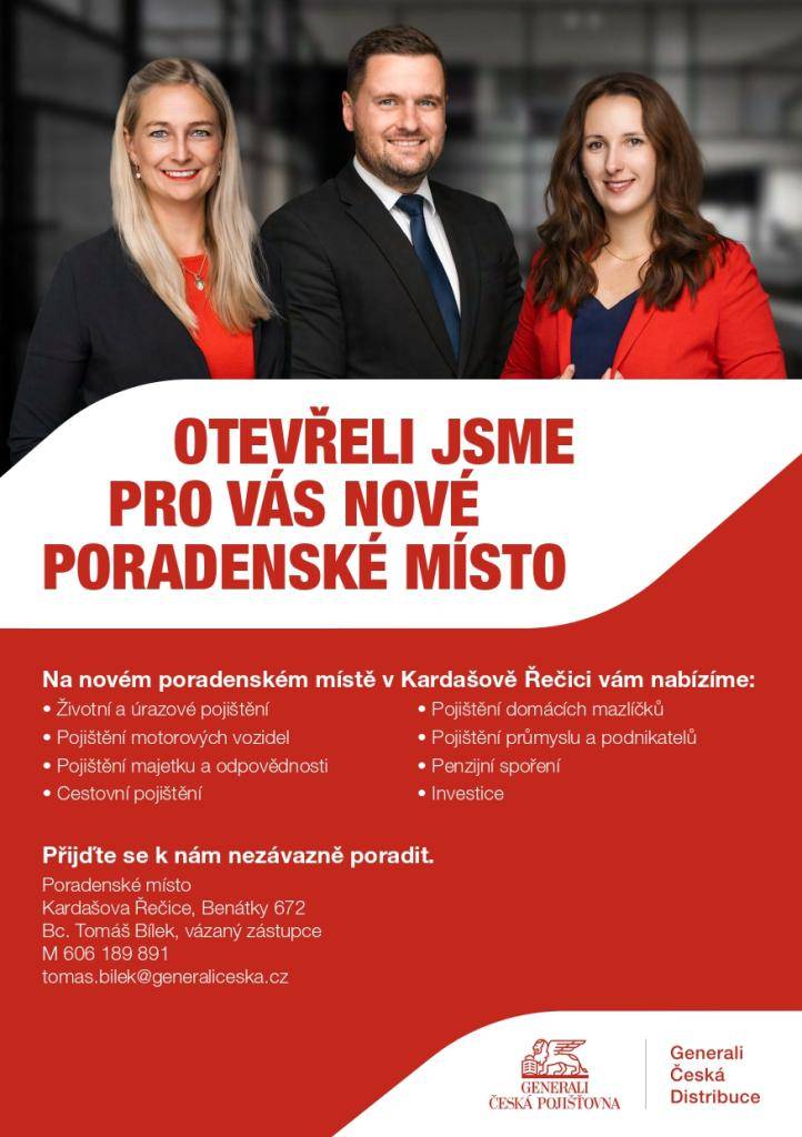 Poradenské místo v Kardašově Řečici - pojištění