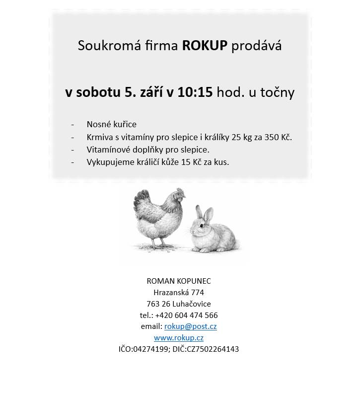 05.září 2026, 10:15, u točny