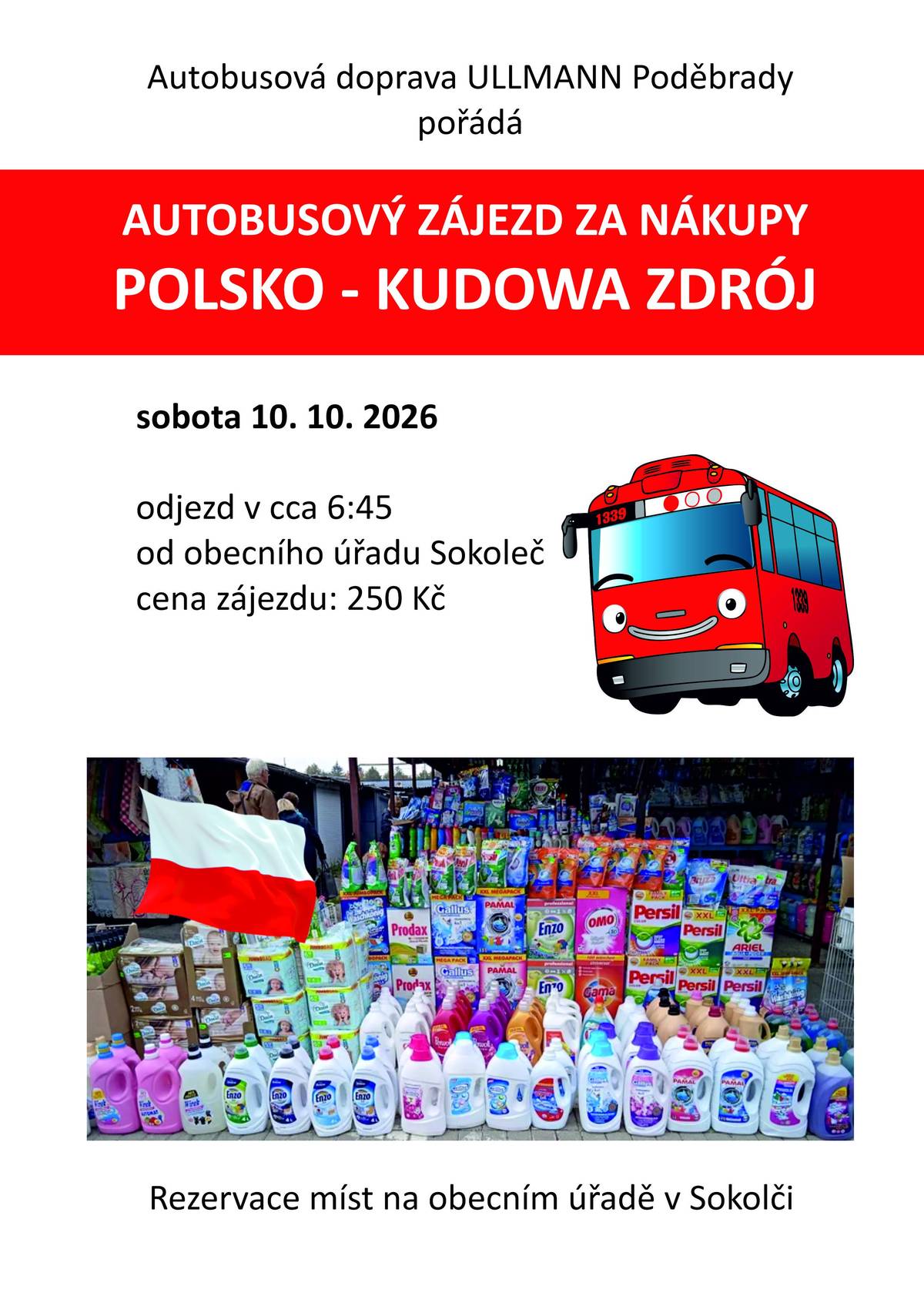rezervace míst na obecním úřadě
