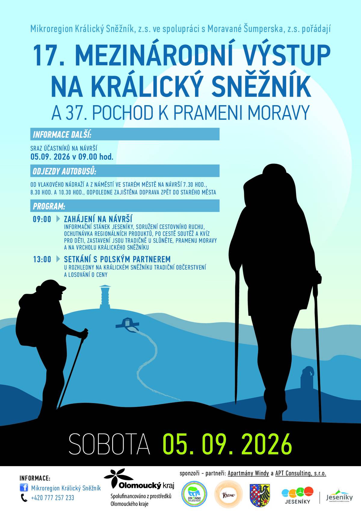 Pozvánka na 17. Mezinárodní výstup na Králický Sněžník dne 05.09.2026