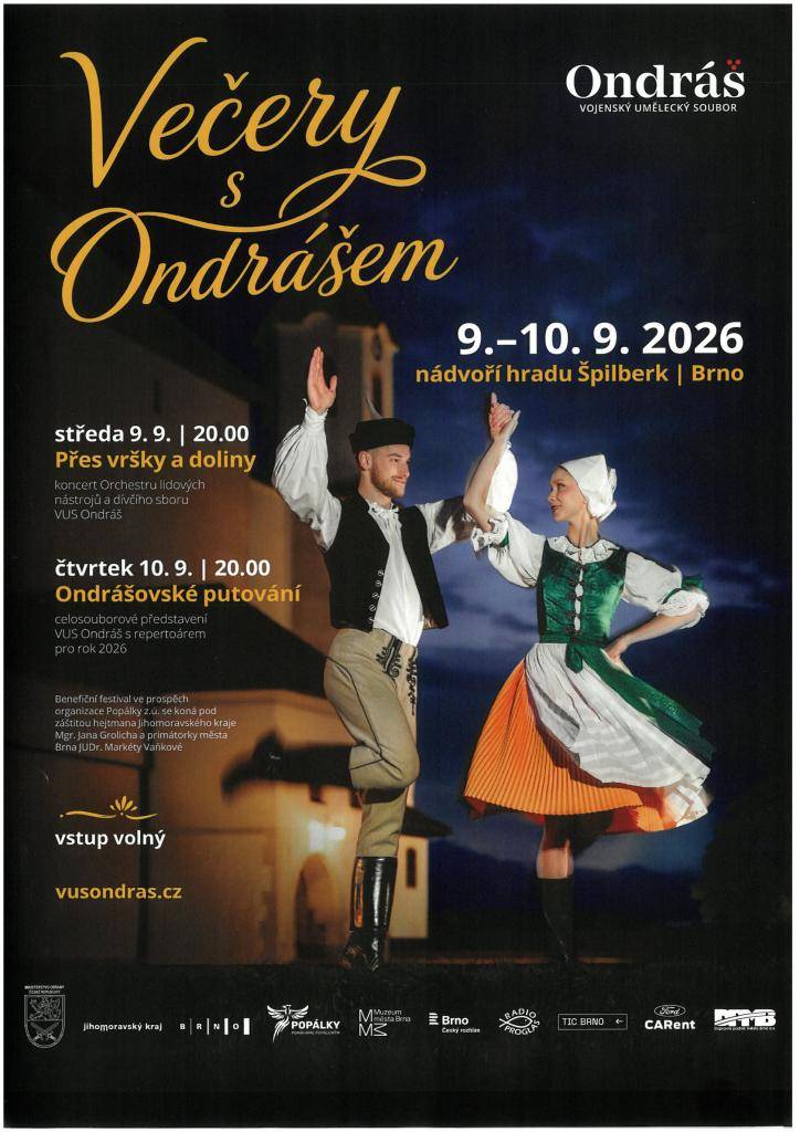 ádvoří hradu Špilberk 9.-10.9.2026 od 20 hodi