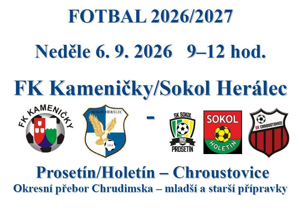 Okresní soutěž ve fotbale mladších a starších přípravek.