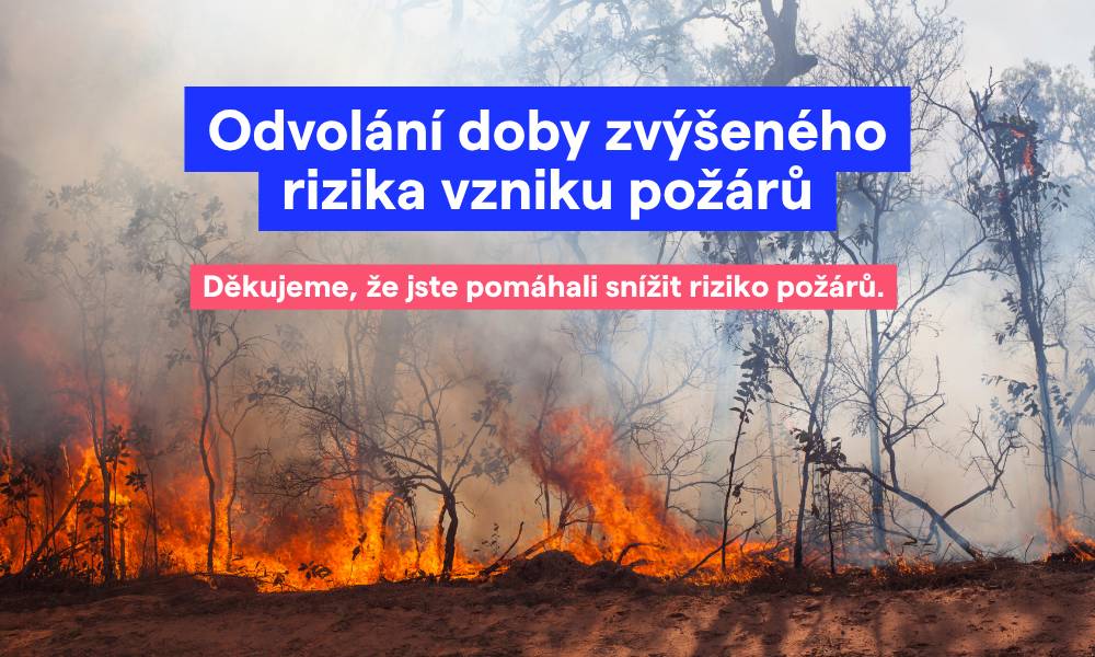 Od dnešních 8:00 platí rozhodnutím hejtmana odvolání doby zvýšeného nebezpečí vzniku požáru v Jihomoravském kraji.