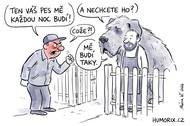 Soused si přišel stěžovat na psa, který každou noc štěká. Majitel měl ihned zajímavé řešení