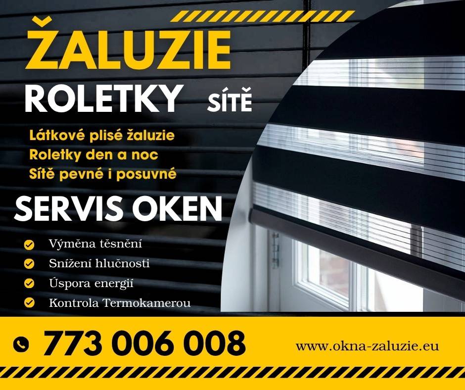 Vážení občané,informujeme o službě v naší obci: servisu oken a montáže žaluzií včetně souvisejících prací.